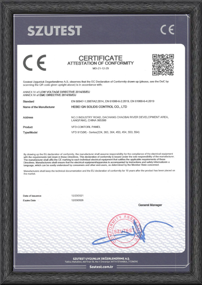 CE Certificate